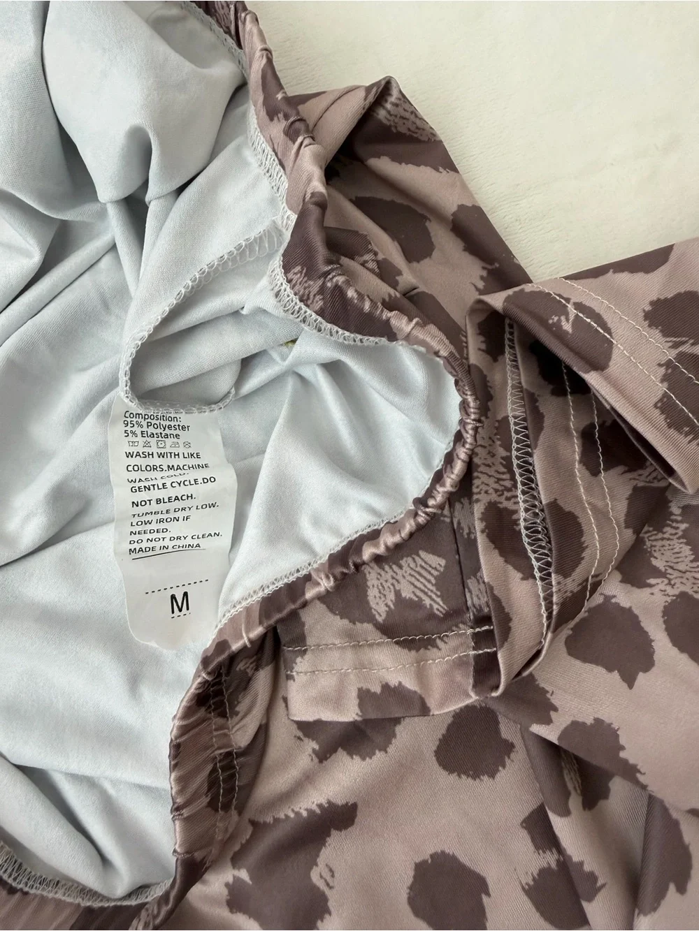 Body by Raven Leopard Print Activewear Set Medium Zip Hoodie Flare